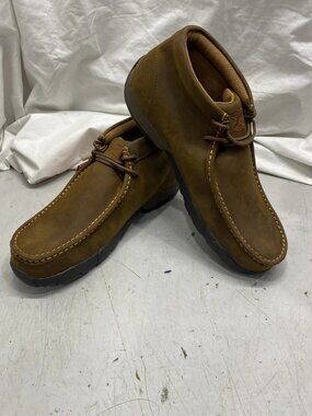 Twisted X Brown Work Chukka Shoes Steel Toe Men's US M10W